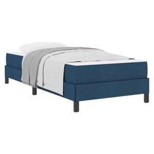Letto a molle con materasso-Struttura Letto con Materasso Blu 90 x 190 cm Tessuto 966923