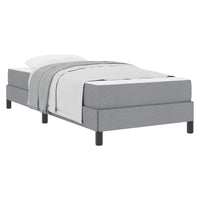 Letto a molle con materasso-Struttura Letto con Materasso Grigio chiaro 100 x 200 cm Tessuto 380737
