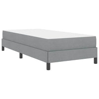 Letto a molle con materasso-Struttura Letto con Materasso Grigio chiaro 100 x 200 cm Tessuto 380737