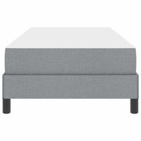 Letto a molle con materasso-Struttura Letto con Materasso Grigio chiaro 100 x 200 cm Tessuto 380737