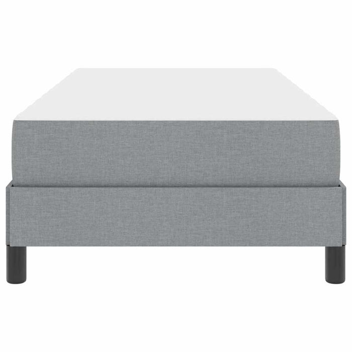 Letto a molle con materasso-Struttura Letto con Materasso Grigio chiaro 100 x 200 cm Tessuto 380737