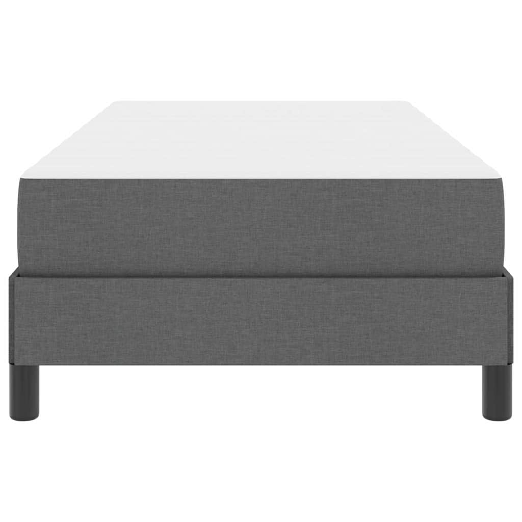 Letto a molle con materasso-Struttura Letto con Materasso Grigio scuro 100 x 200 cm Tessuto 490597