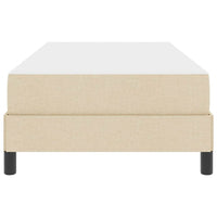 Letto a molle con materasso-Struttura Letto con Materasso Crema 100 x 200 cm Tessuto 161510