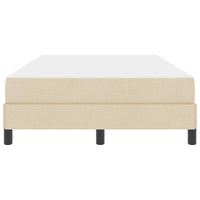 Letto a molle con materasso-Struttura Letto con Materasso Crema 120 x 190 cm Tessuto