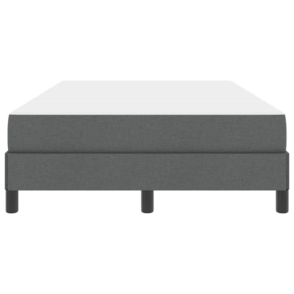 Letto a molle con materasso-Struttura Letto con Materasso Grigio scuro 120 x 200 cm Tessuto 153422