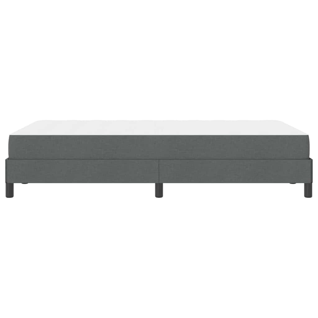 Letto a molle con materasso-Struttura Letto con Materasso Grigio scuro 120 x 200 cm Tessuto 153422