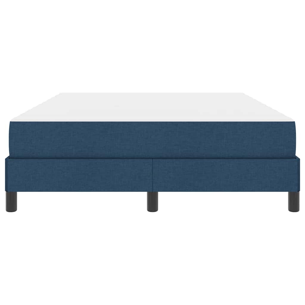 Letto a molle con materasso-Struttura Letto con Materasso Blu 140 x 190 cm Tessuto 808639