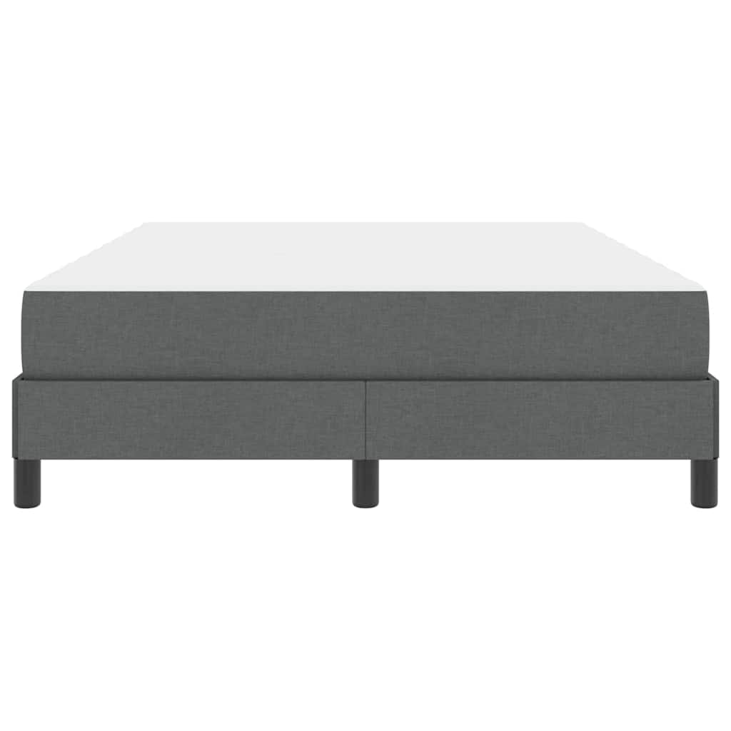Letto a molle con materasso-Struttura Letto con Materasso Grigio scuro 140 x 200 cm Tessuto 336916