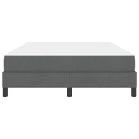 Letto a molle con materasso-Struttura Letto con Materasso Grigio scuro 140 x 200 cm Tessuto 336916