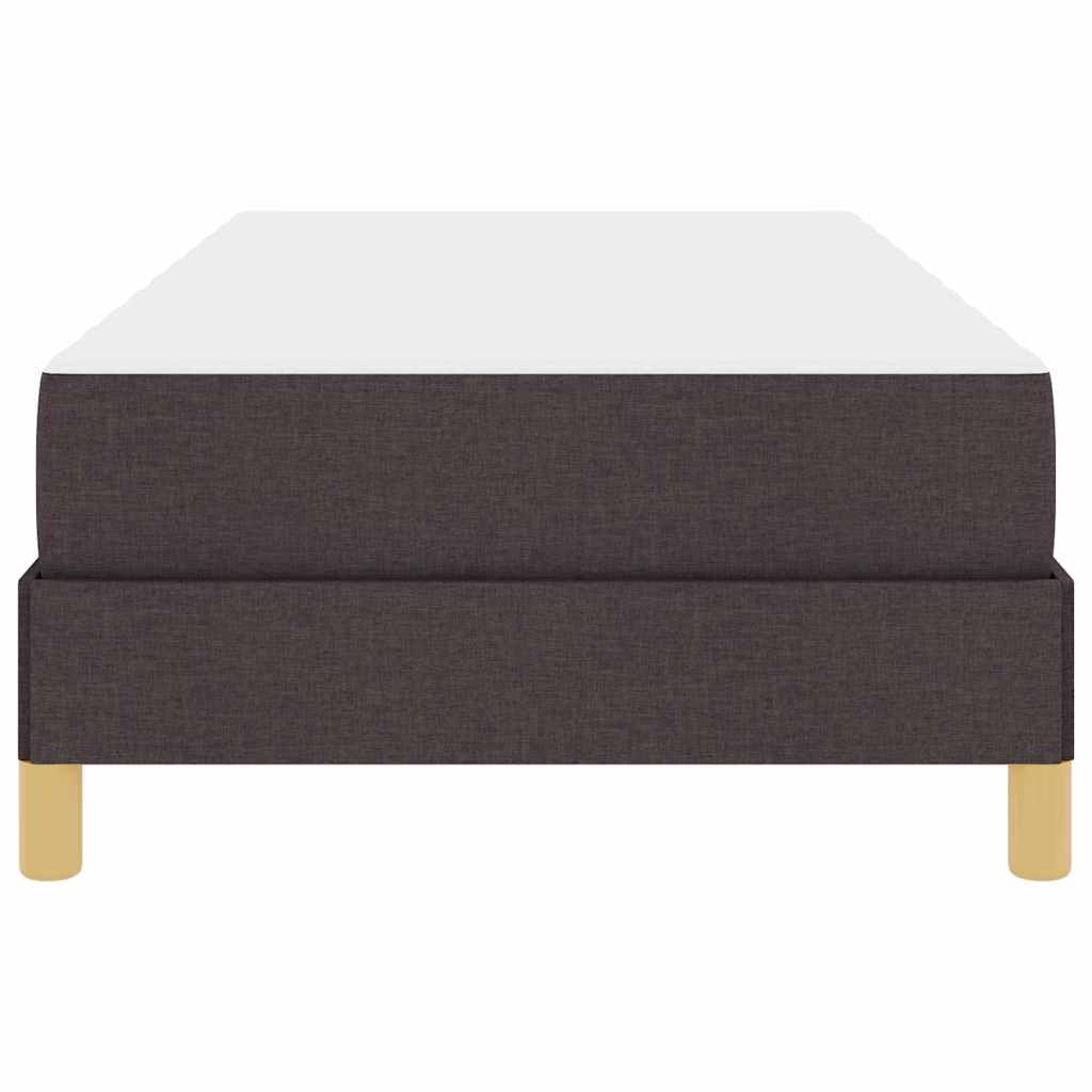 Letto a molle Marrone Scuro 80 x 200 cm Tessuto 3398524