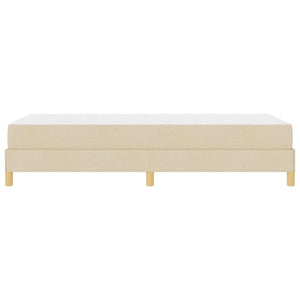 Letto a molle con materasso-Struttura Letto con Materasso Crema 80 x 200 cm Tessuto 256807