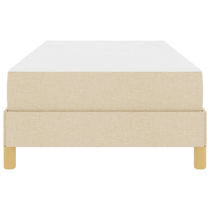 vidaXL Letto a molle Crema e Marrone 90 x 200 cm
