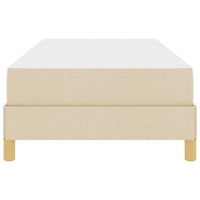 Letto a molle Crema 90 x 200 cm Tessuto 3398540