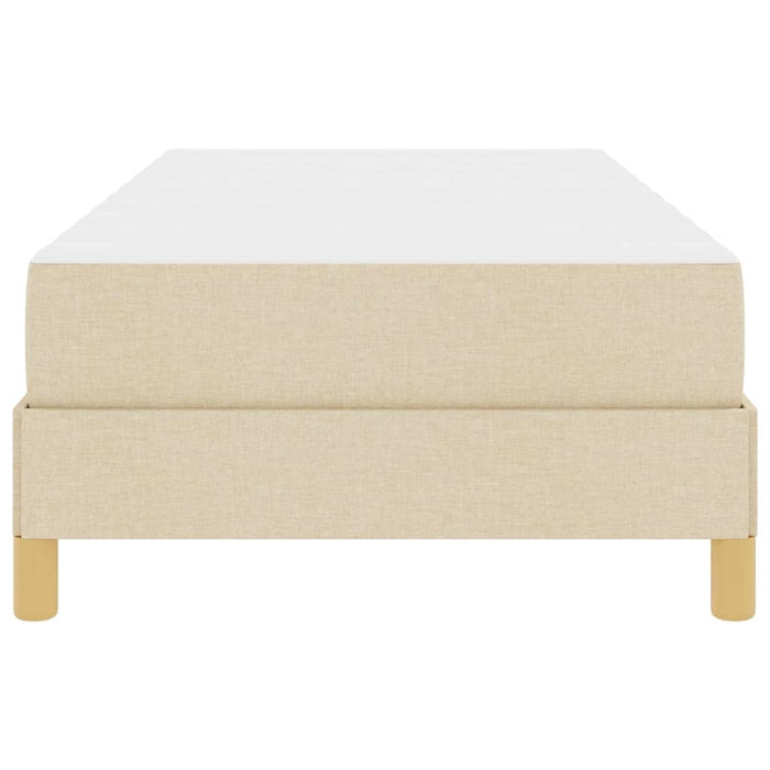 Letto a molle Crema 90 x 200 cm Tessuto 3398540