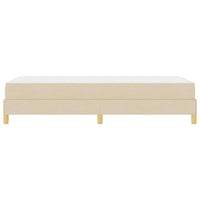 vidaXL Letto a molle Crema e Marrone 90 x 200 cm
