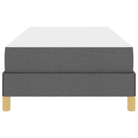 Letto a molle con materasso-Struttura Letto con Materasso Grigio scuro 100 x 200 cm Tessuto 759218