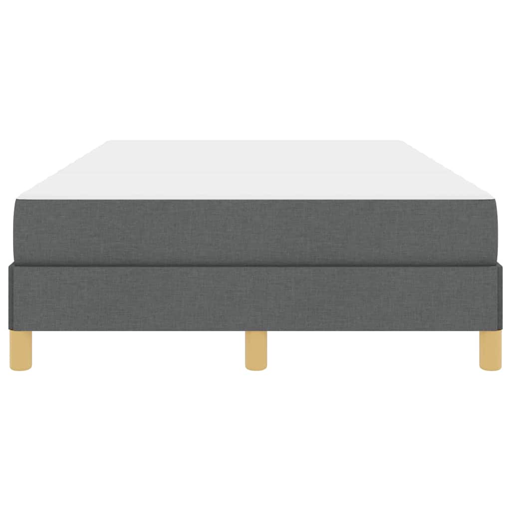 Letto a molle con materasso-Struttura Letto con Materasso Grigio scuro 120 x 190 cm Tessuto 889495