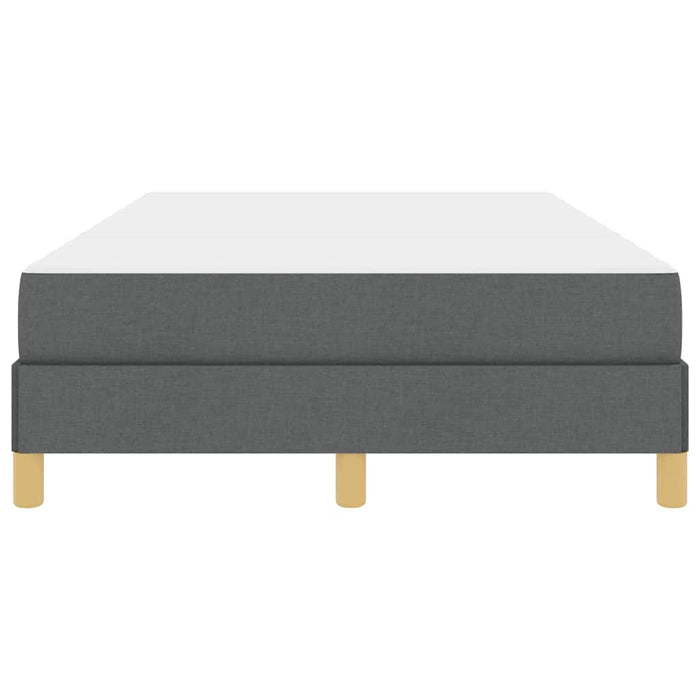 Letto a molle con materasso-Struttura Letto con Materasso Grigio scuro 120 x 190 cm Tessuto 889495