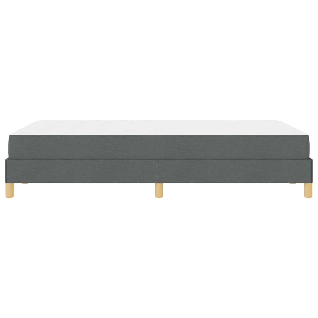 Letto a molle con materasso-Struttura Letto con Materasso Grigio scuro 120 x 190 cm Tessuto 889495