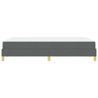 Letto a molle con materasso-Struttura Letto con Materasso Grigio scuro 120 x 190 cm Tessuto 889495