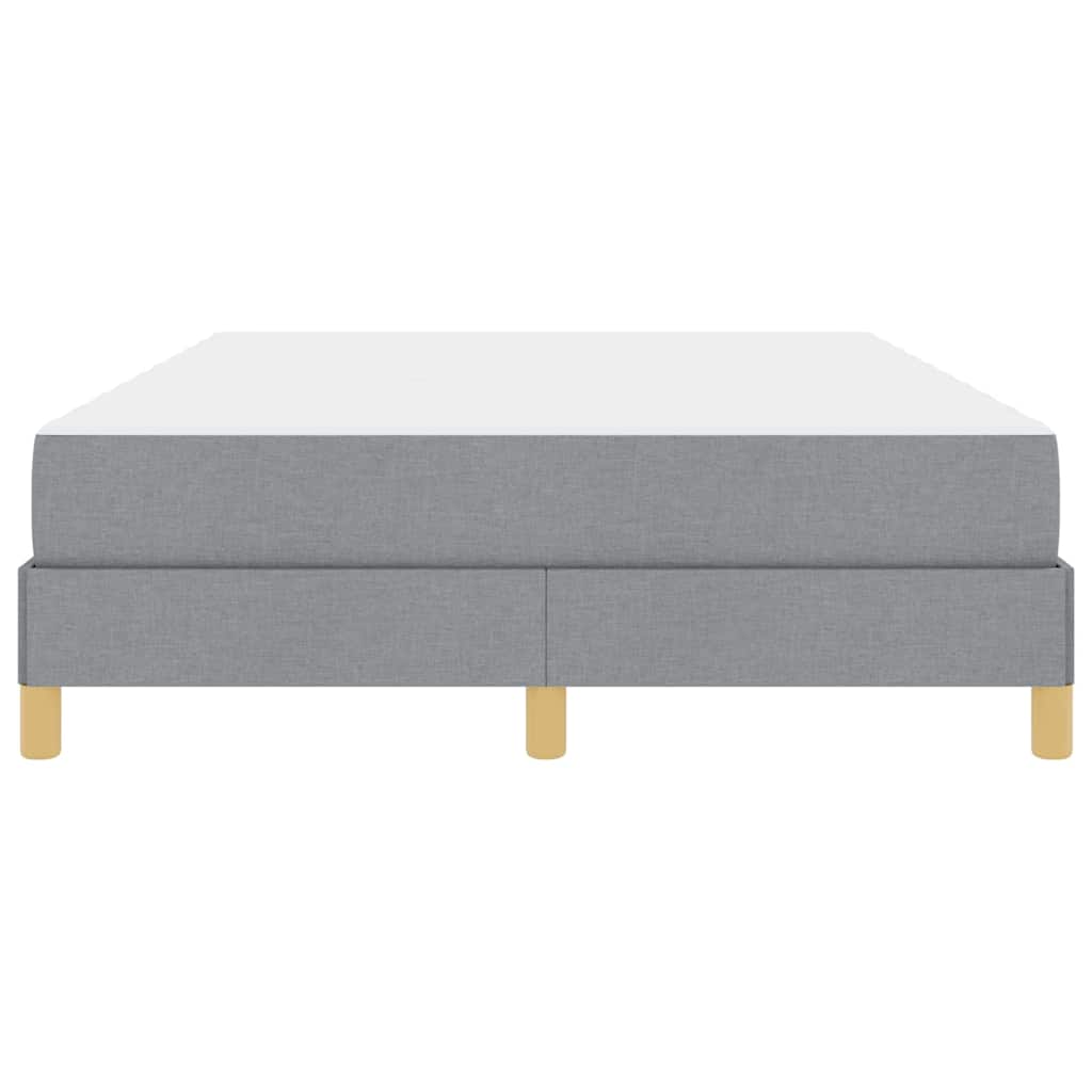 Letto a molle con materasso-Struttura Letto con Materasso Grigio chiaro 140 x 200 cm Tessuto 996184