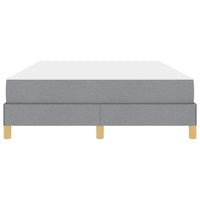Letto a molle con materasso-Struttura Letto con Materasso Grigio chiaro 140 x 200 cm Tessuto 996184