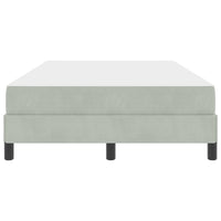Letto a molle con materasso-Struttura Letto con Materasso Grigio chiaro 120 x 190 cm Tessuto
