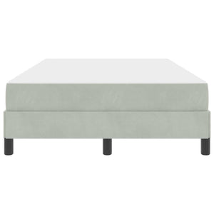Letto a molle con materasso-Struttura Letto con Materasso Grigio chiaro 120 x 190 cm Tessuto