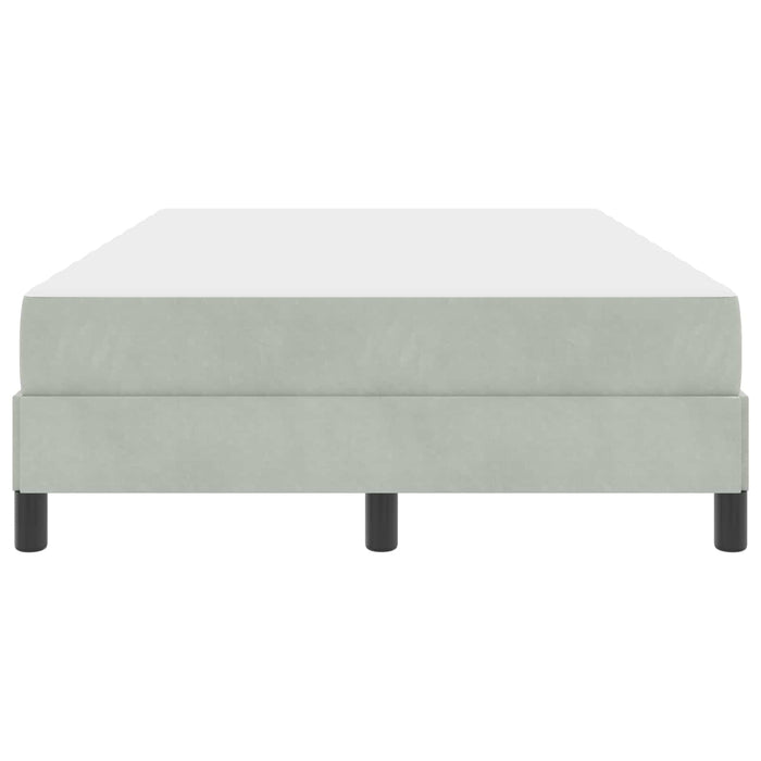 Letto a molle con materasso-Struttura Letto con Materasso Grigio chiaro 120 x 190 cm Tessuto