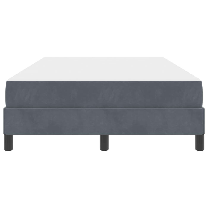 Letto a molle con materasso-Struttura Letto con Materasso Grigio scuro 120 x 190 cm Tessuto 725055