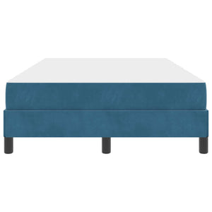 Letto a molle con materasso-Struttura Letto con Materasso Blu Scuro 120 x 190 cm Tessuto