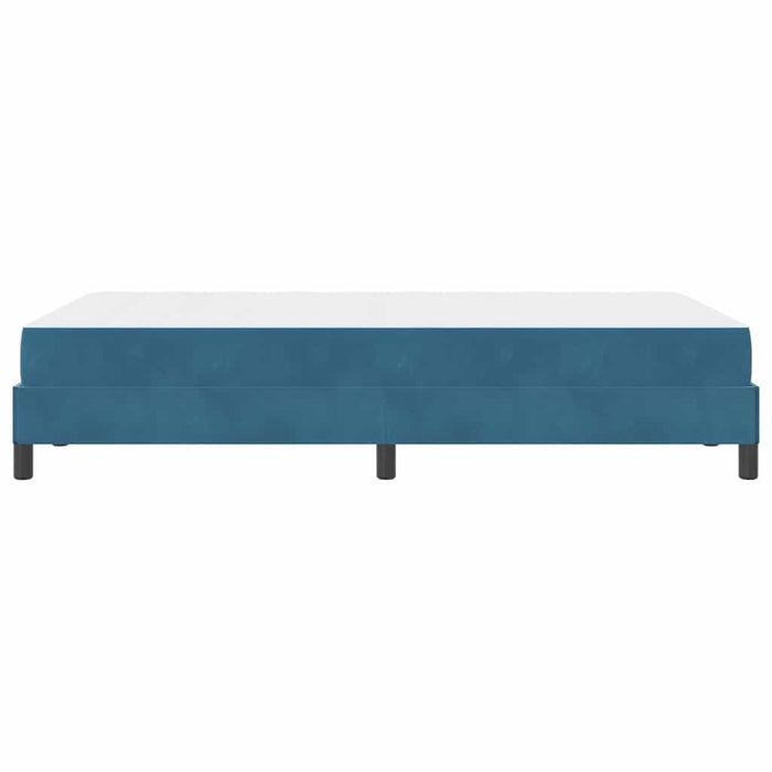 Letto a molle con materasso-Struttura Letto con Materasso Blu Scuro 120 x 200 cm Tessuto