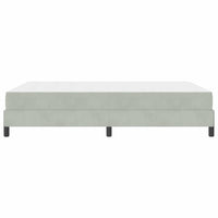Letto a molle con materasso-Struttura Letto con Materasso Grigio chiaro 140 x 190 cm Tessuto