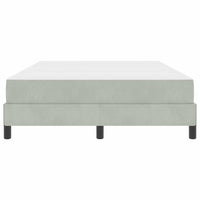 Letto a molle con materasso-Struttura Letto con Materasso Grigio chiaro 140 x 200 cm Tessuto 224415