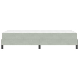 vidaXL Letto box spring con materasso Grigio chiaro 90 x 210 cm