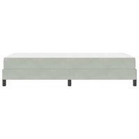 Letto a molle con materasso-Struttura Letto con Materasso Grigio chiaro 90 x 210 cm Tessuto