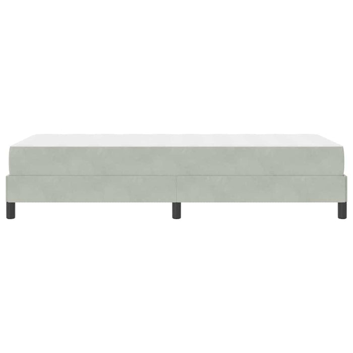 Letto a molle con materasso Grigio chiaro 100 x 210 cm Tessuto 3398731