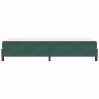 vidaXL Letto box spring con materasso Verde Scuro 100 x 210 cm Velluto
