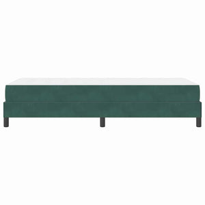 Letto a molle con materasso Verde Scuro 100 x 210 cm Tessuto 3398734