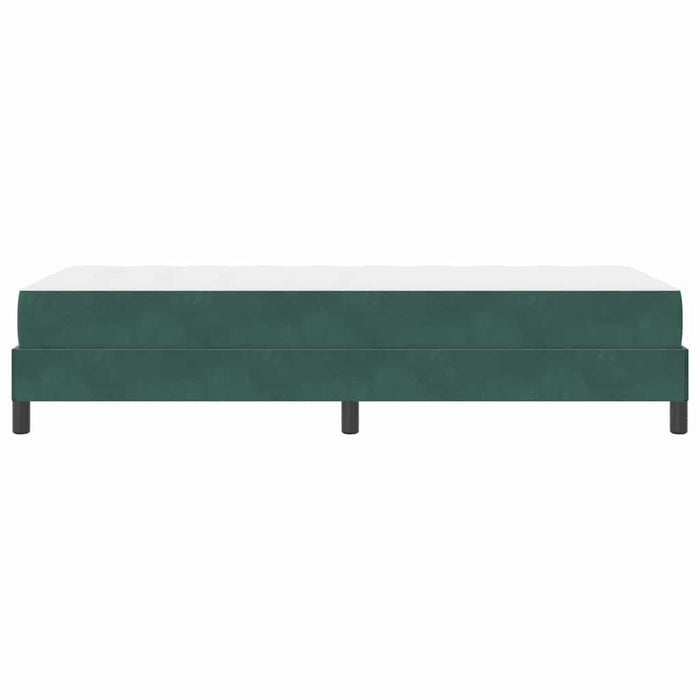 Letto a molle con materasso Verde Scuro 100 x 210 cm Tessuto 3398734