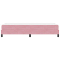 vidaXL Letto box spring con materasso Rosa 100 x 210 cm Velluto