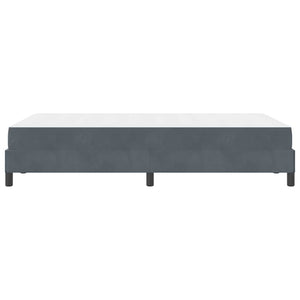 vidaXL Letto box spring con materasso Grigio scuro 120 x 210 cm