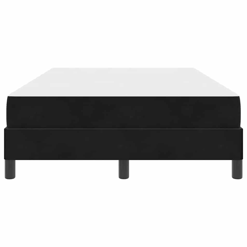 Letto a molle con materasso Nero 120 x 210 cm Tessuto 3398739