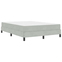 vidaXL Letto box spring con materasso Grigio chiaro 140 x 210 cm