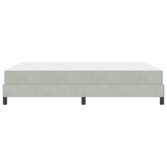 Letto a molle con materasso-Struttura Letto con Materasso Grigio chiaro 140 x 210 cm Tessuto