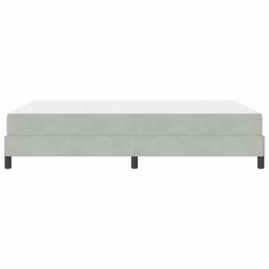 Letto a molle con materasso Grigio chiaro 140 x 210 cm Tessuto 3398743