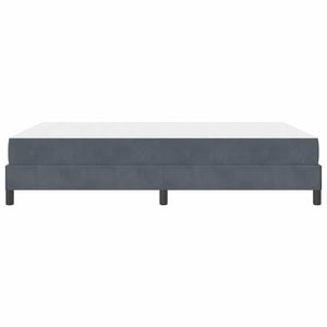 vidaXL Letto box spring con materasso Grigio scuro 140 x 210 cm