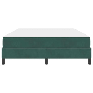 vidaXL Letto box spring con materasso Verde Scuro 140 x 210 cm Velluto