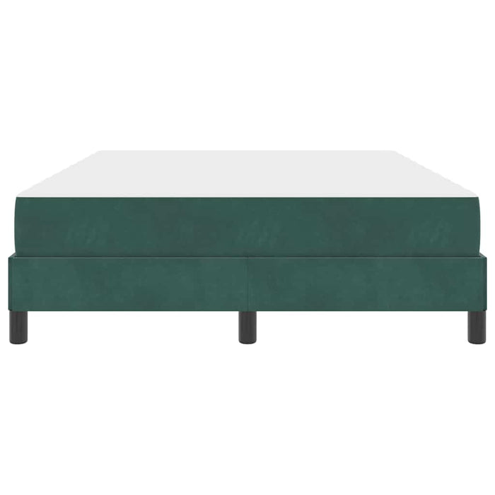 vidaXL Letto box spring con materasso Verde Scuro 140 x 210 cm Velluto