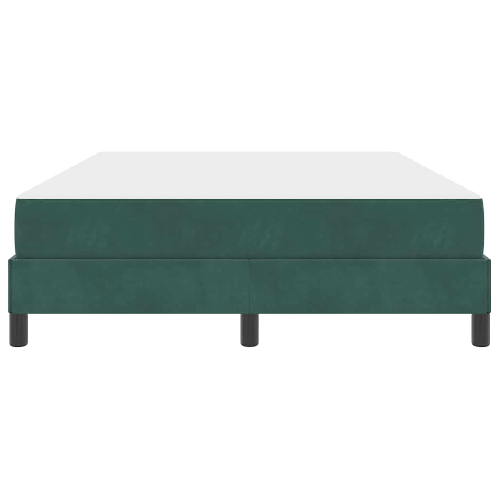 Letto a molle con materasso Verde Scuro 140 x 210 cm Tessuto 3398746